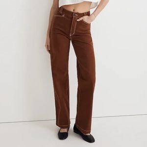Madewell The Emmett Wide-Leg Pant: Garment Dyed Edition NWT